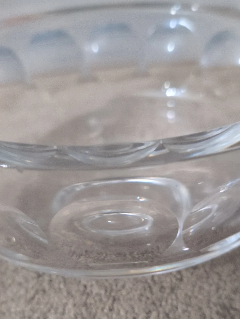 Vintage mid-century modern Orrefors 'Torup' crystal bowl